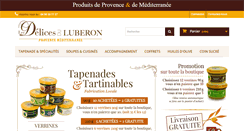 Desktop Screenshot of delices-du-luberon.fr