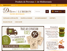 Tablet Screenshot of delices-du-luberon.fr